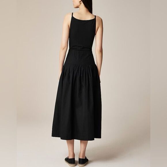 NWT J CREW Pintuck mixy dress in black - Picture 4 of 7